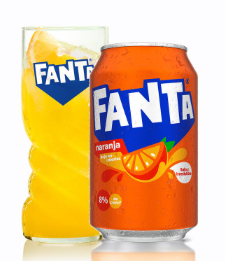 Fanta Naranja lata